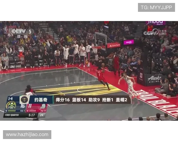 NBA杯11月1日掘金击败开拓者 约基奇全能发挥统治比赛集锦